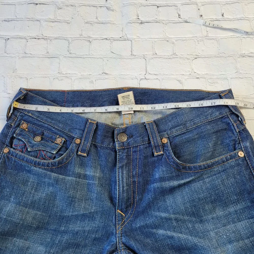 ✅ True Religion Blue Billy relaxed bootcut jeans size 36